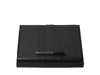 Подарочный набор: конференц-папка А4 с блокнотом, ручка роллер